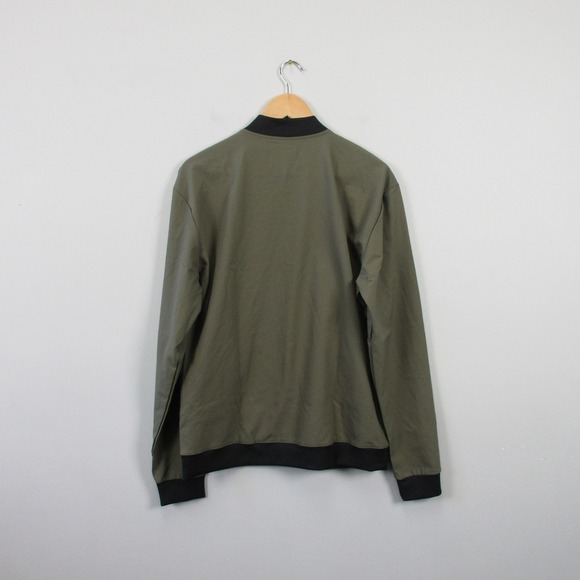 Claim Defame Hyperlight Bomber Jacket Men L Green Snap Lightweight Casual 334 - Picture 2 of 8